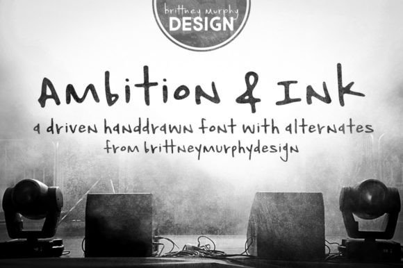 Ambition & Ink: A Hand-Drawn Font for Original Creations