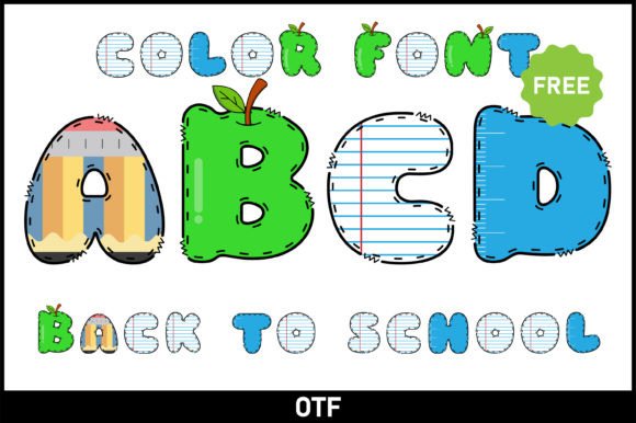 Back to School: A Creative Font for Playful Designs