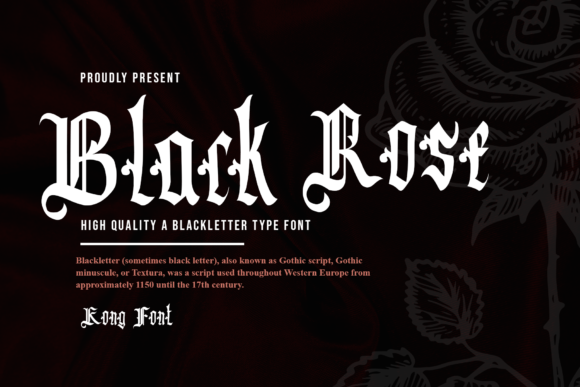Black Rose: A Classic Blackletter Font for Bold Design