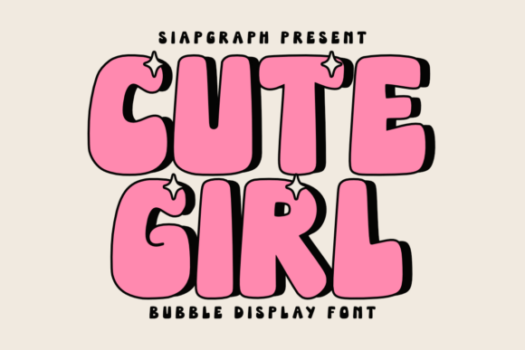 Cute Girl: The Playful Bubble Font for Sweet Designs