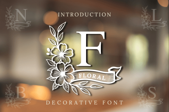 Floral Monogram: A Creative Font for Modern Projects