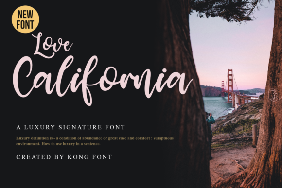 Love California: A Modern Script for Creative Projects