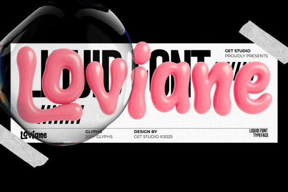 Loviane: The Liquid Typeface That Injects Pure Energy into Your Brand