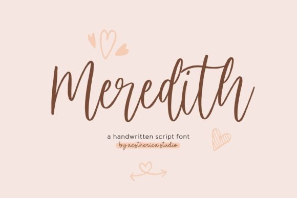 Meredith: A Handwritten Font for Authentic Branding