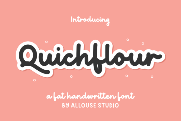Quichflour: A Handwritten Font with Vintage Charm