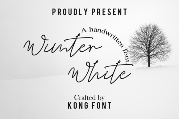 Winter White: A Playful Script for Modern Crafters